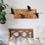 Wallity Goose Accesorio decorativo de pared Negro y Nogal